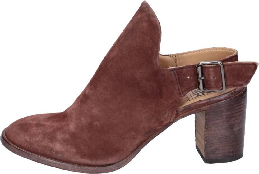 Moma Suede Enkellaarzen voor vrouwen Brown Dames