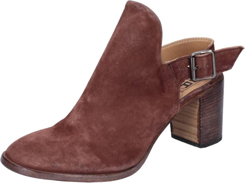 Moma Suede Enkellaarzen voor vrouwen Brown Dames