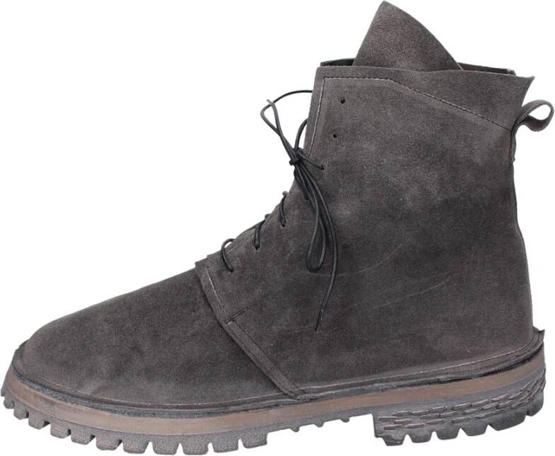 Moma Suede Enkellaarzen voor vrouwen Gray Dames