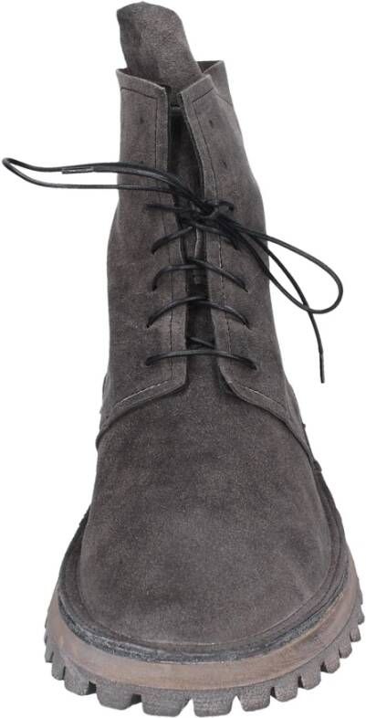 Moma Suede Enkellaarzen voor vrouwen Gray Dames