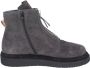 Moma Suede Enkellaarzen voor vrouwen Gray Dames - Thumbnail 3