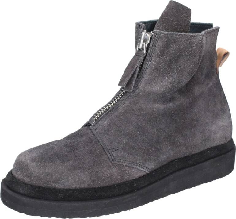 Moma Suede Enkellaarzen voor vrouwen Gray Dames