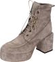 Moma Suede Enkellaarzen voor vrouwen Gray Dames - Thumbnail 5