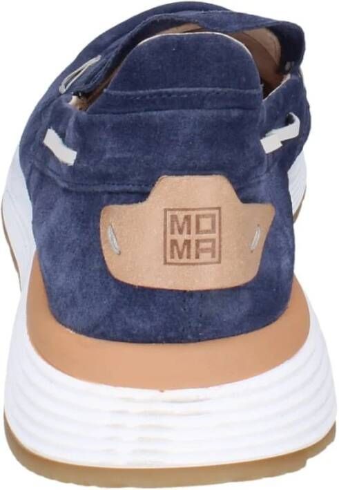 Moma Suede Loafers voor Mannen Blue Heren