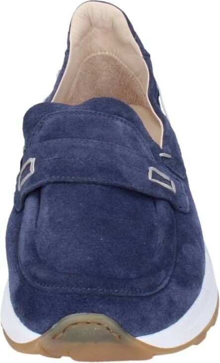 Moma Suede Loafers voor Mannen Blue Heren