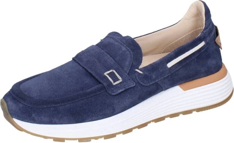 Moma Suede Loafers voor Mannen Blue Heren