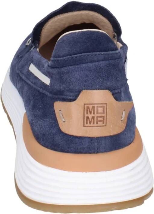 Moma Suede Loafers voor Mannen Blue Heren