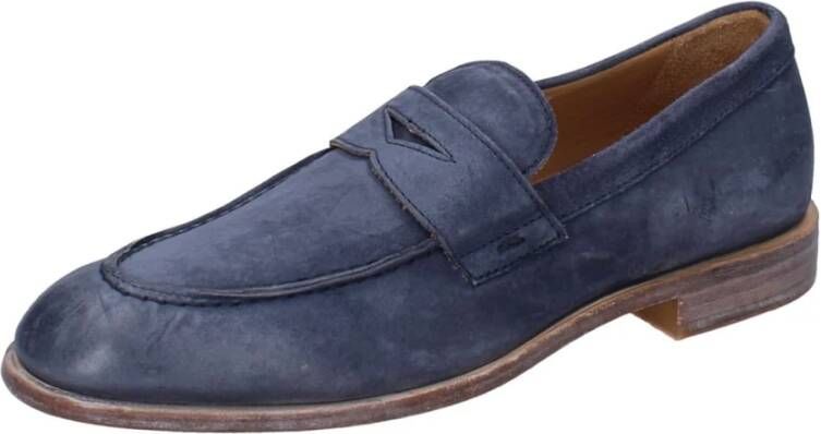 Moma Suede Loafers voor Mannen Blue Heren