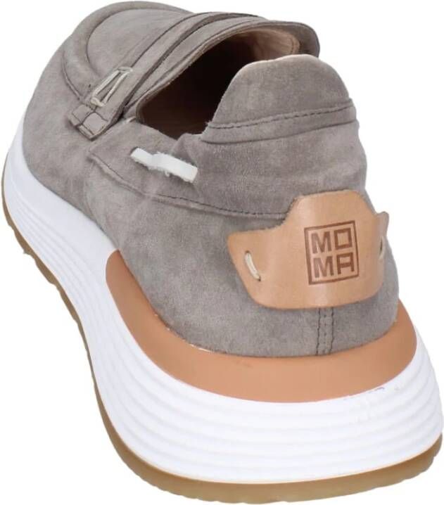 Moma Suede Loafers voor Mannen Gray Heren