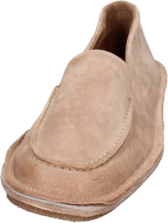 Moma Suede Loafers voor Vrouwen Beige Dames