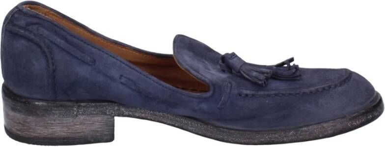 Moma Suede Loafers voor Vrouwen Blue Dames