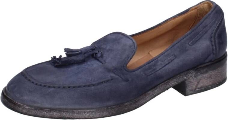 Moma Suede Loafers voor Vrouwen Blue Dames