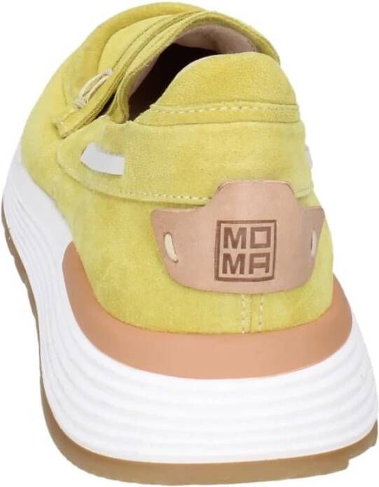 Moma Suede Loafers voor Vrouwen Green Dames