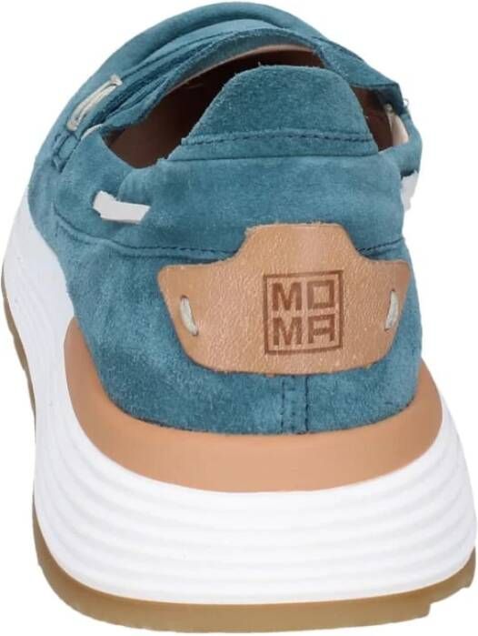 Moma Suede Loafers voor Vrouwen Green Dames