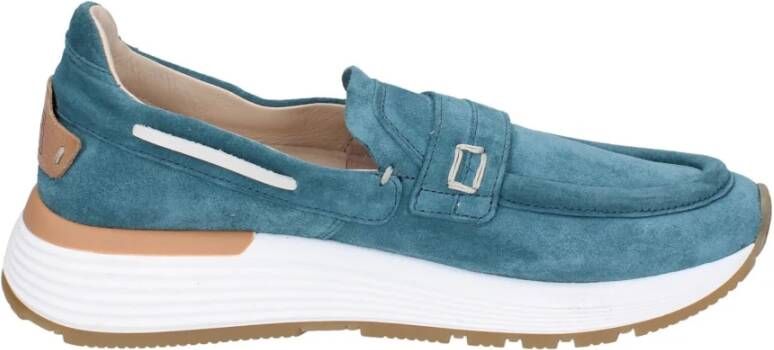 Moma Suede Loafers voor Vrouwen Green Dames