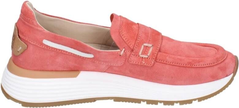 Moma Suede Loafers voor Vrouwen Pink Dames