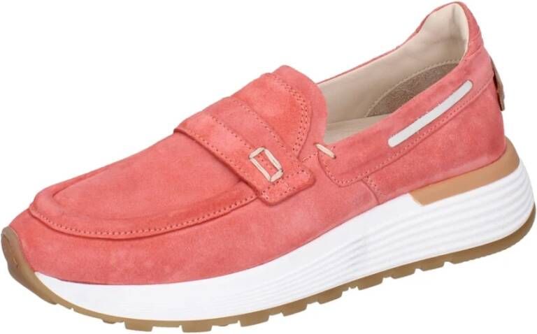 Moma Suede Loafers voor Vrouwen Pink Dames