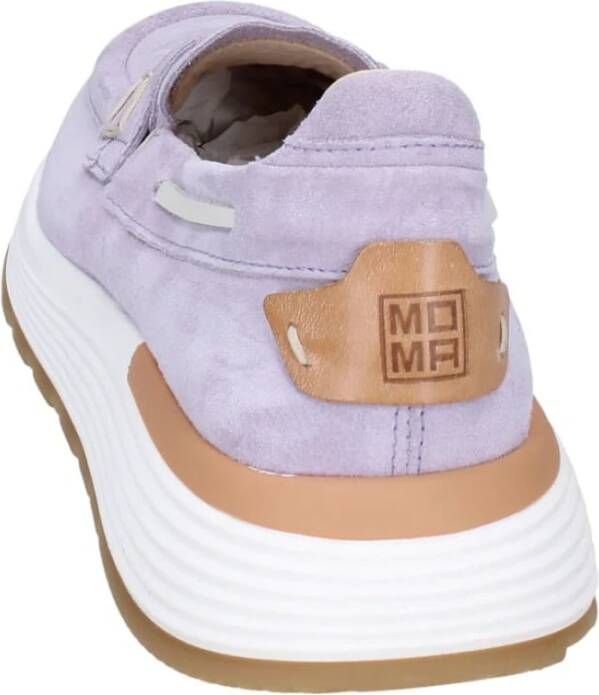 Moma Suede Loafers voor Vrouwen Purple Dames