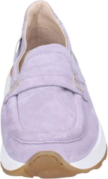 Moma Suede Loafers voor Vrouwen Purple Dames