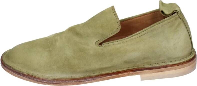 Moma Suede Slip On Loafers Vrouwen Green Dames