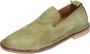 Moma Suede Slip On Loafers Vrouwen Green Dames - Thumbnail 5