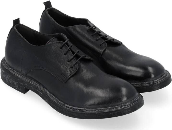 Moma Zwarte Heren Veterschoenen Black Heren