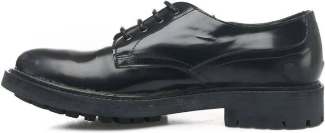 Moma Zwarte Veterschoenen England Black Heren