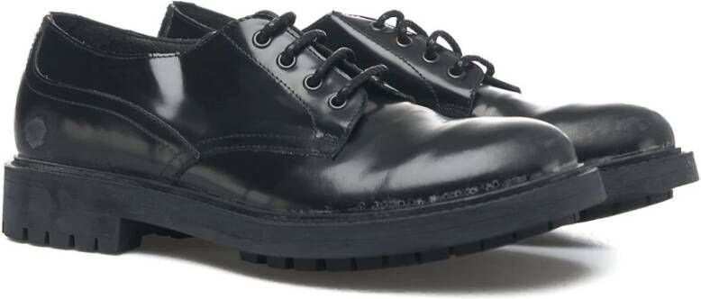 Moma Zwarte Veterschoenen England Black Heren