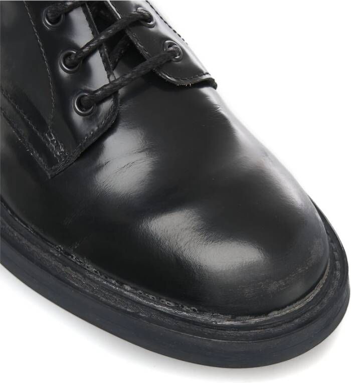 Moma Zwarte Veterschoenen England Black Heren