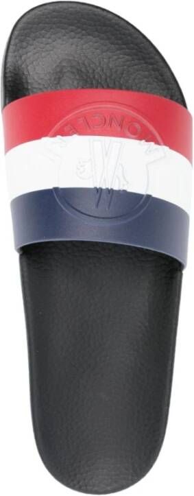 Moncler Basile Logo-Embossed Slides Multicolor Heren