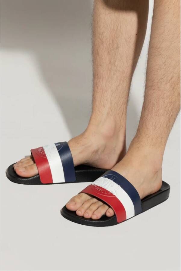 Moncler Basile slides Blauw Heren