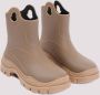 Moncler Beige Rubber Enkel Regenlaarzen Brown Dames - Thumbnail 3