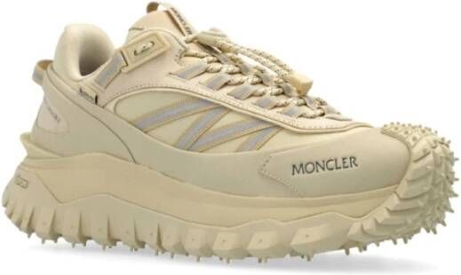 Moncler Beige Sneakers met Logo Detail Beige Dames