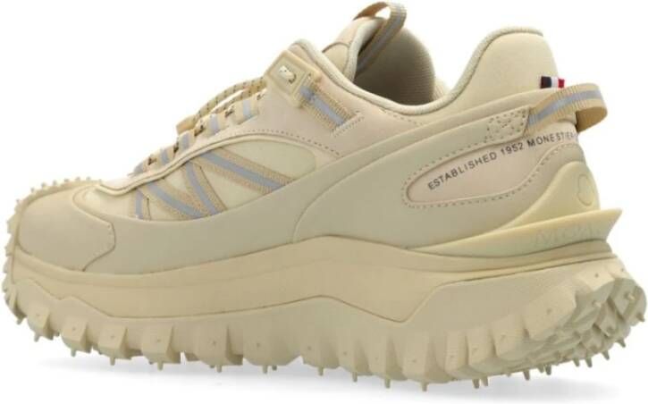 Moncler Beige Sneakers met Logo Detail Beige Dames