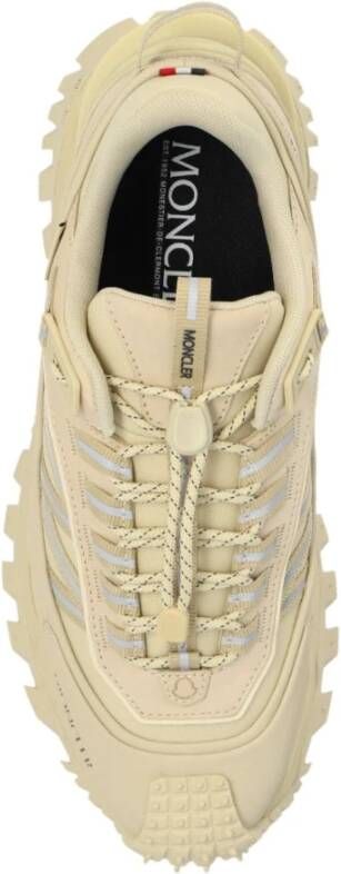 Moncler Beige Sneakers met Logo Detail Beige Dames