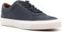 Moncler Blauwe Leren Sneakers Vetersluiting Blue Heren - Thumbnail 4