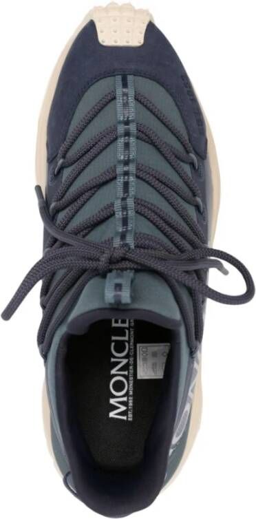 Moncler Blauwe Sneakers met Ripstop Textuur Blue Heren