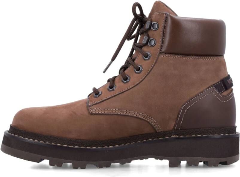 Moncler Bruine Gesloten Wandelschoenen Aw24 Brown Heren