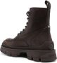 Moncler Cederbruine Leren Veterschoenen Brown Heren - Thumbnail 2