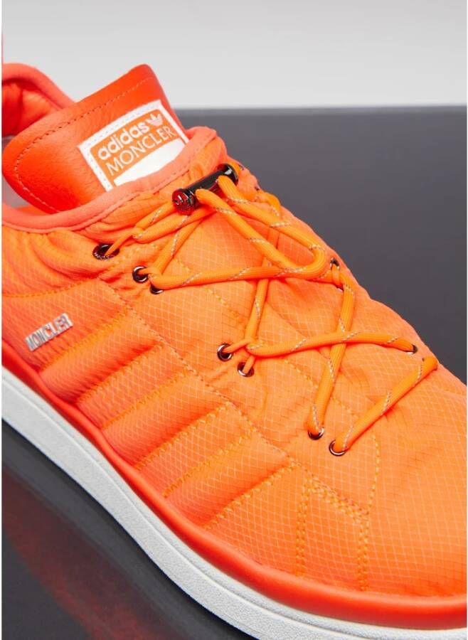 Moncler Gewatteerde Lage Top Sneakers Orange Heren