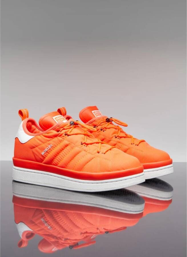 Moncler Gewatteerde Lage Top Sneakers Orange Heren