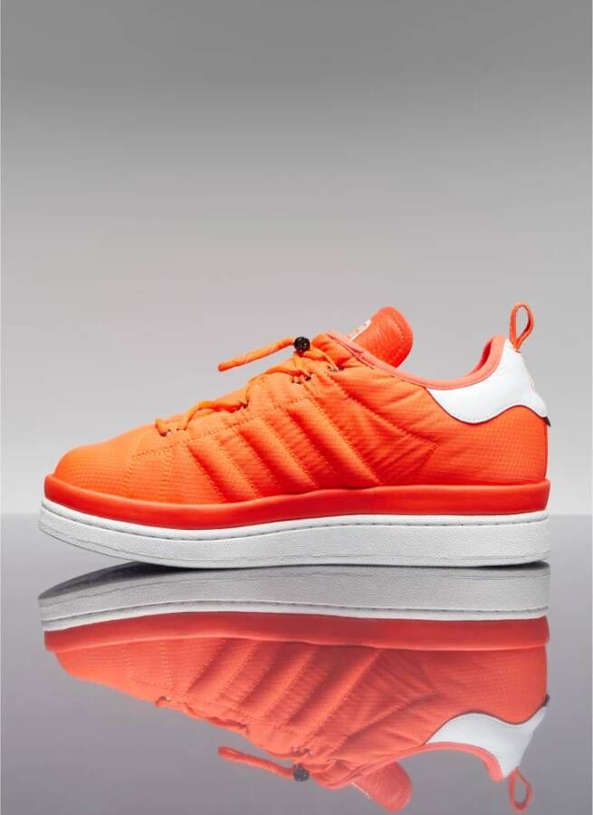 Moncler Gewatteerde Lage Top Sneakers Orange Heren