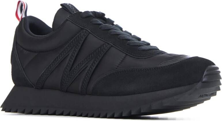 Moncler Gewatteerde Lage Top Sneakers Zwart Black Heren