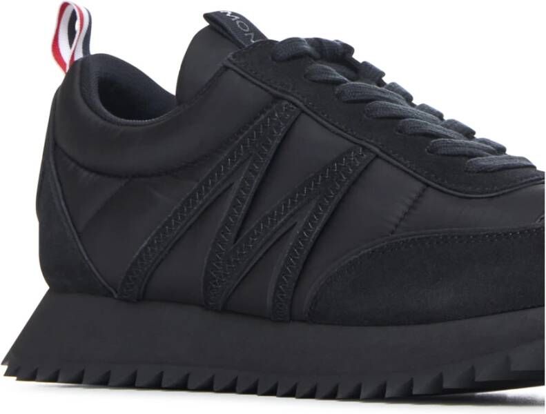 Moncler Gewatteerde Lage Top Sneakers Zwart Black Heren