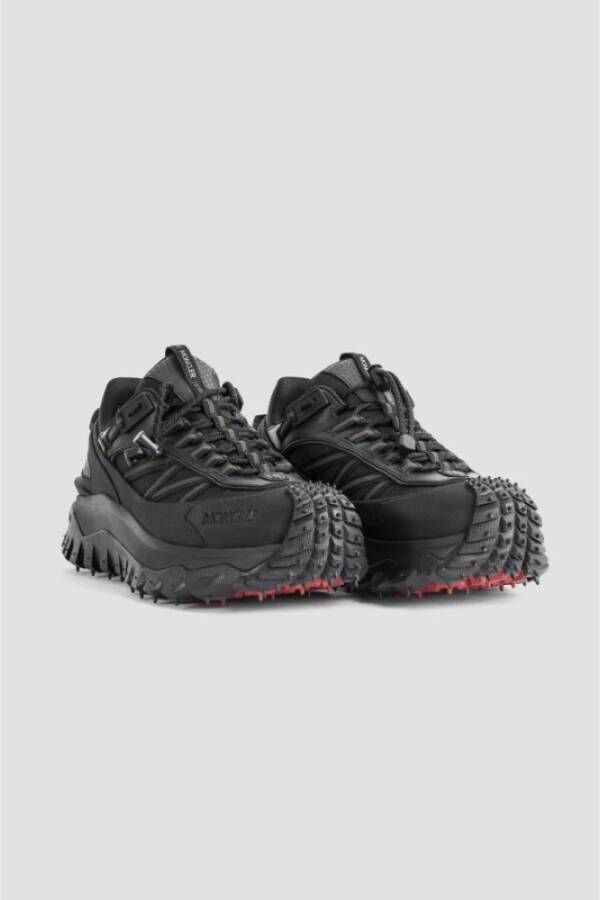 Moncler GTX Zwarte Sneakers met Carbon Fiber Black Heren