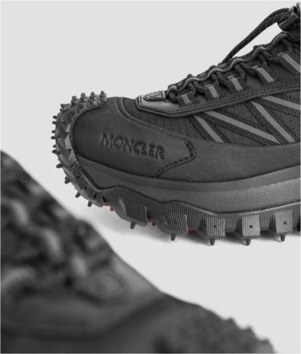 Moncler GTX Zwarte Sneakers met Carbon Fiber Black Heren