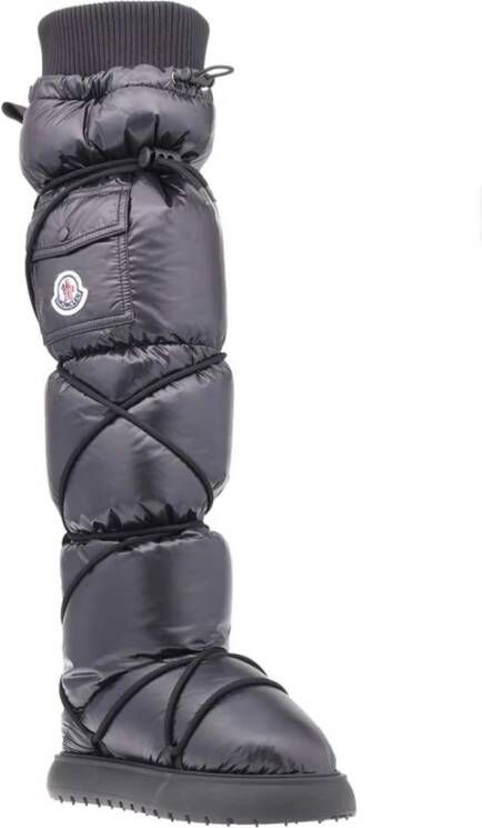 Moncler Hoge laarzen met zak en details Black Dames