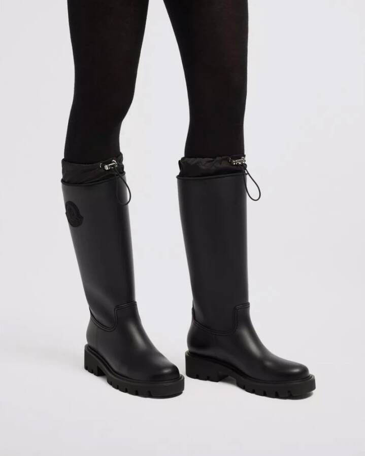 Moncler Hoge Regenlaarzen Black Dames