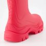 Moncler Instap Ronde Neus Ingestanste Logo Laarzen Pink Dames - Thumbnail 3