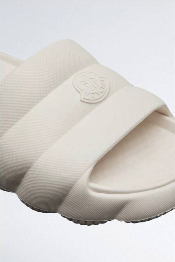 Moncler Ivory Lilo Slides Beige Dames